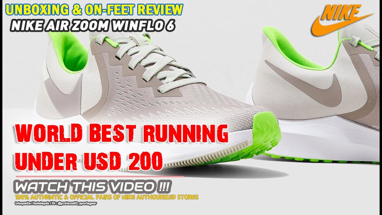 unboxing & review NIKE AIR WINFLO 6 WORLD BEST RUNNING SHOES 2021 (100% AUTHENTIC & OFFICIAL) - YouTube