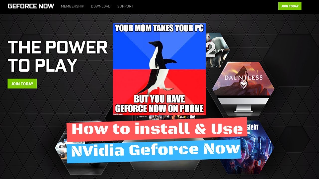how to install nvidia geforce now
