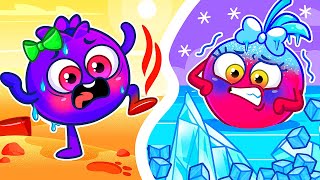 Hot and Cold Song 🔥❄️ No No It's Too Hot 🙀💥 II Kids Songs by VocaVoca Friends 🥑