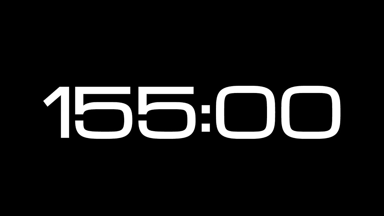 155 Minute Countdown Timer / NO SOUND - YouTube