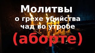 Молитвенное последование с каноном покаянным о грехе убийства чад во утробе