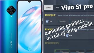 Vivo S1 pro mobile available graphics In call of duty mobile | cod sanjai screenshot 2
