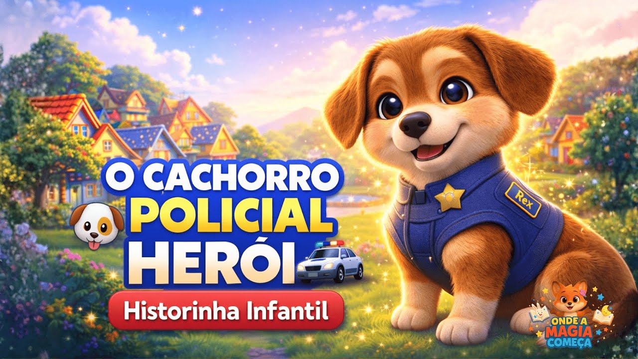O Cachorro Policial - História Infantil 