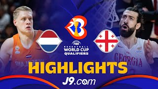 Netherlands Vs Georgia J9 Basketball Highlights - 2023 Qualifiers