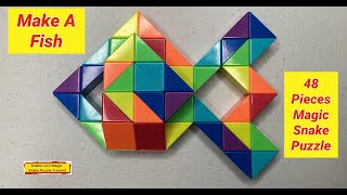 Make A Fish  - 48 Pieces Magic Snake Puzzle @snakelordmagicsnakepuzzletutor