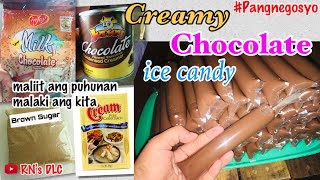 CHOCOLATE ice candy using Injoy powder! PangNegosyoWithCosting |RN's DLC|