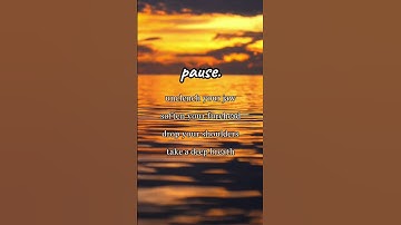 Pause Remember to Breathe #short
