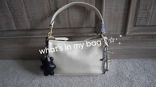 what's in my Coach Cary bag 🖤🤍 screenshot 1