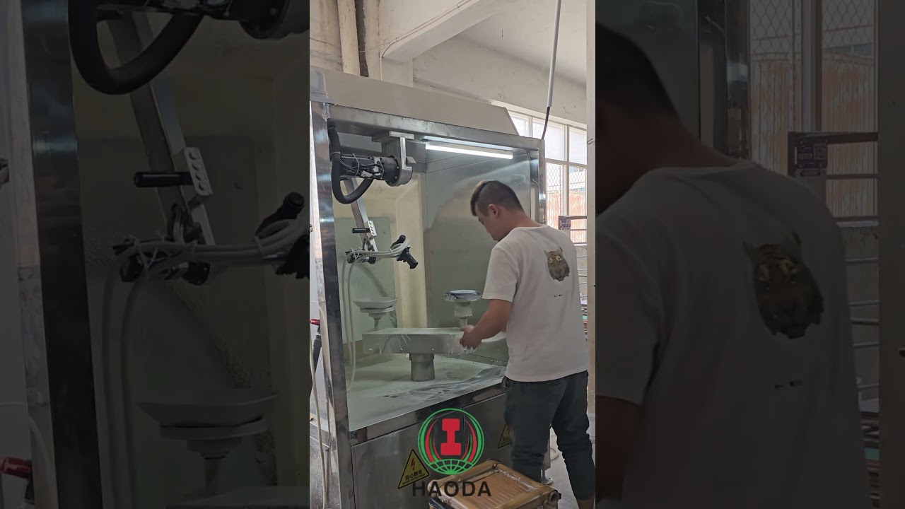 Automatic Glaze Spraying Machine - Factory application case