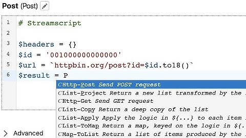 Autocomplete and highlighting in Streamscript