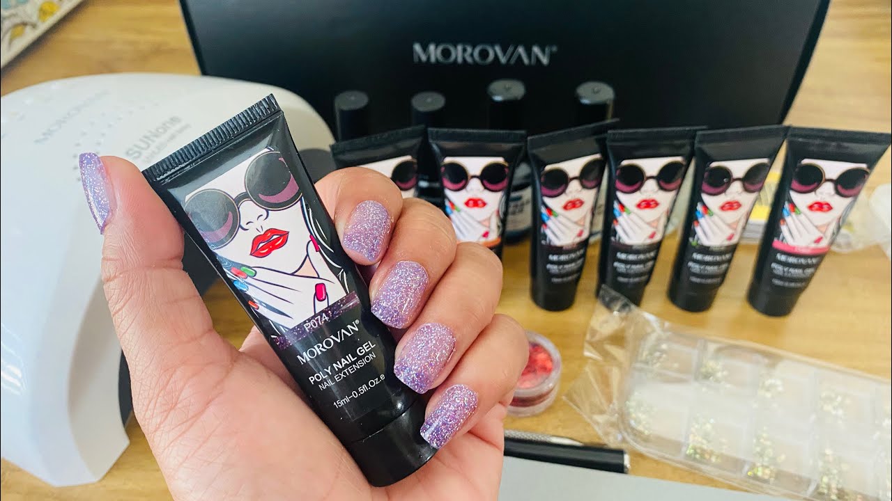 Morovan Poly Gel Nail Kit | Unboxing And Testing Morovan Poly Gel Nail Kit 💅🏼