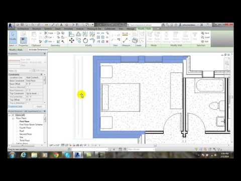 Revit 05-10 Moving the Elements by Dragging