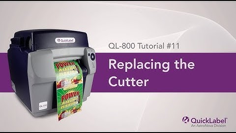 Replacing the Cutter on the QL-800
