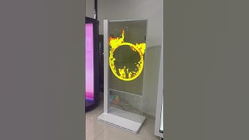 Avlink 55inch transparent OLED LG 600nits high brightness touch screen digital signage top factory