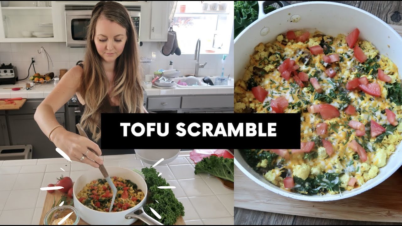 REALISTIC VEGAN TOFU SCRAMBLE How to make it Taste like Eggs, Indian