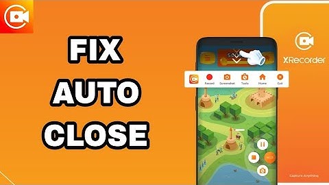 How To Fix And Solve Auto Close On Screen Recorder XRecorder App | Final Solution