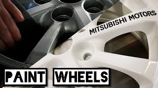 MITSUBISHI LANCER - PAINTING THE WHEELS by JustRandom Cars&Urbex 6,041 views 3 years ago 10 minutes, 15 seconds