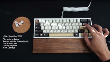 Ai03 Vega / POM Plate / Cotton Candy Boba Tactile Frankenswitch Sound Test