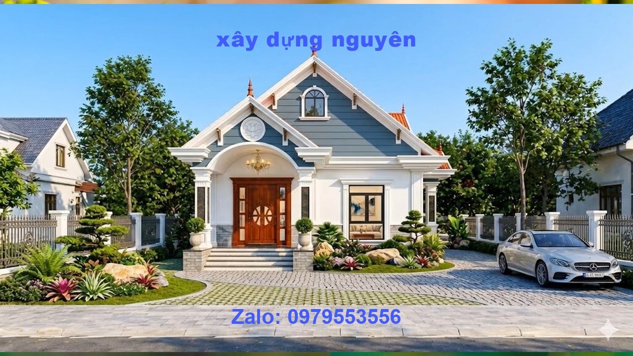 Mẫu Nhà Cấp 4 Mái Thái Diện Tích 7x17m Thiết Kế 3 Phòng Ngủ #nhacap4 #maithai