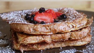 Healthy Vegan Protein French Toast (no protein powder)