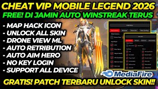 NEW CHEAT ML TERBARU 2026 ANTI BANNED – MOD MENU MAP HACK MOBILE LEGENDS UNLOCK ALL SKIN GRATIS