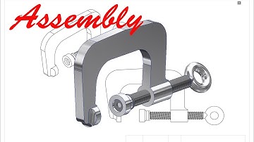 Học inventor cơ bản: Vẽ cái kẹp bằng inventor - Assembly