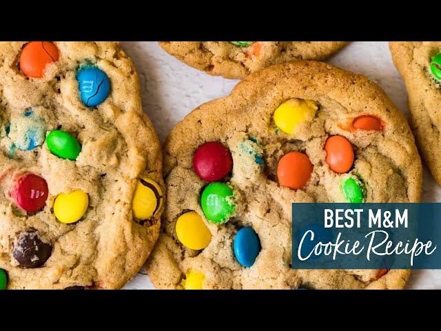 Easy big batch M&M cookies - Recipe by VJ cooks - Plus Video
