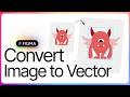 Convert IMAGE to VECTOR in 10sec | Figma Updates