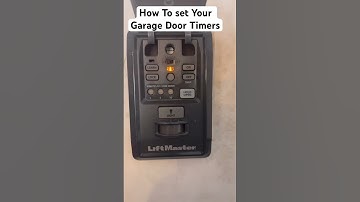 How To Set Your Timer For The MyQ Garage Door Opener Wall Panel 888LM Liftmaster