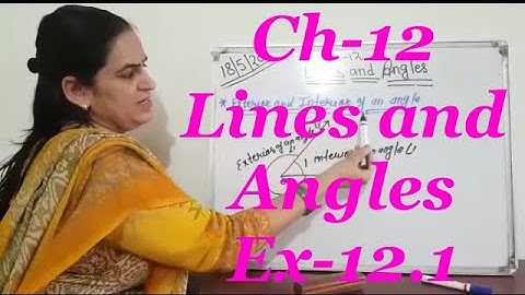 Ch-12 || Lines and Angles || Class-5 || MATHS