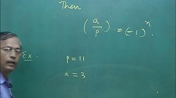 Number Theory Lecture#25 by Prof. S. A. Katre : Gauss Lemma & Quadratic Reciprocity Law.