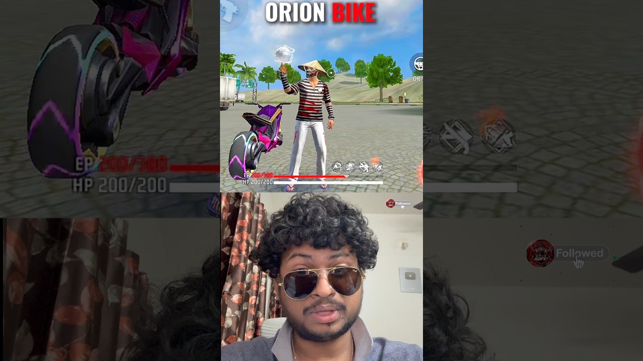 Orion 🥳 bike 🏍️ tips and trick 🤩 in free fire 🔥 max 