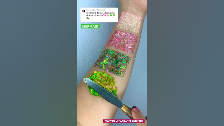Rave Fantasyland Glitter Swatch Wicked Themed 💚Comment some colors or themes you’d like to see!💖🌈