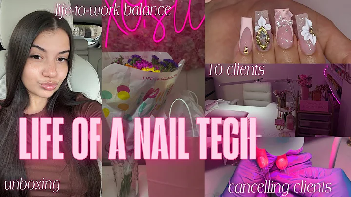 Life of a Full-Time Nail Tech  ❥  |  VLOG [ 10 clients, life-work balance, & tutorials ]
