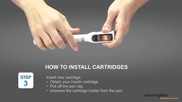 Smartplus Pen - How to install insulin cartridges