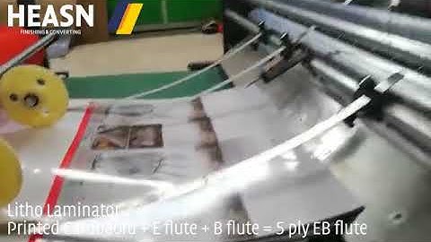 5 Ply EB Flute Litho Laminator (Model: DX-1650)
