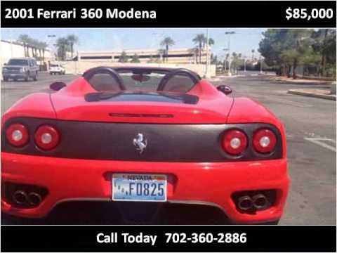 2001 Ferrari 360 Modena Used Cars Las Vegas NV - YouTube