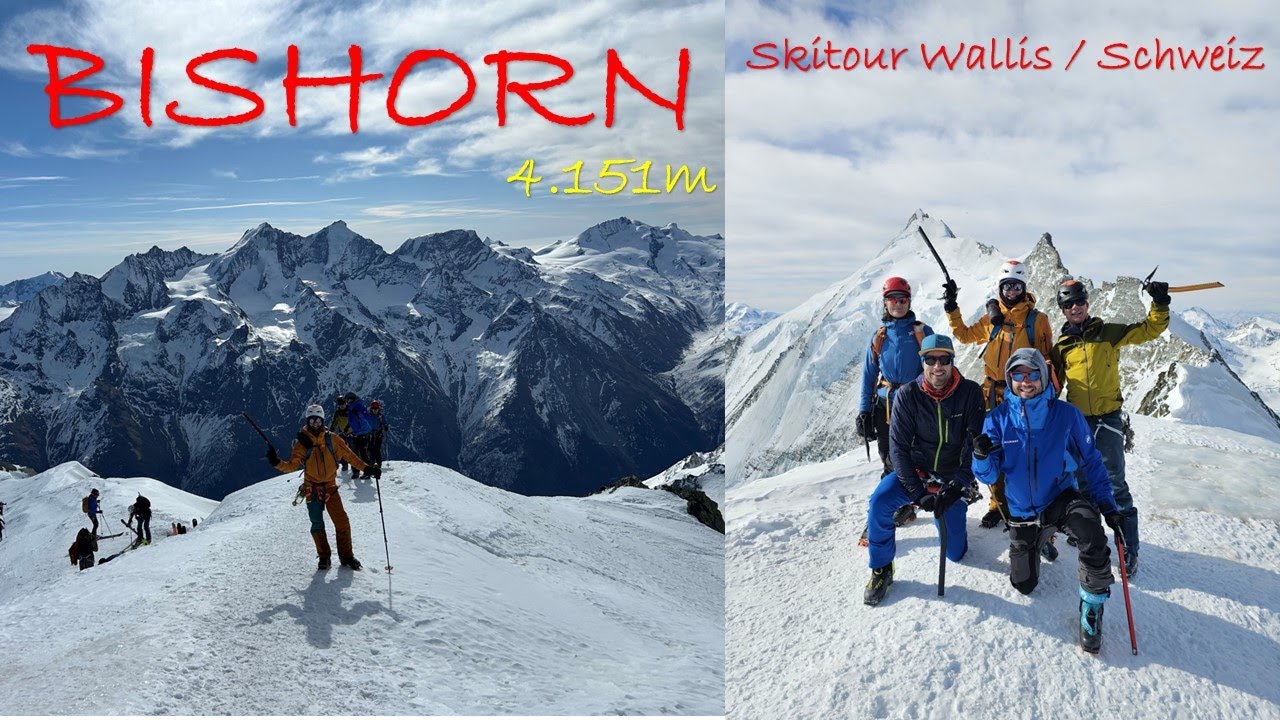 Skitour Bishorn 4.151m über die Cabane Tracuit - ist es wirklich der leichteste 4000er der Alpen?