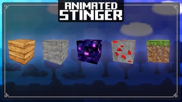 Animated Minecraft Twitch Stinger Transition Scene for Streamers | Retro Pixel Overlay