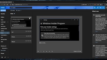 Sticky Notes in Outlook.