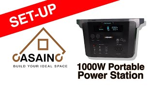Portable Power Station 1000W Set-Up Instructions Demo