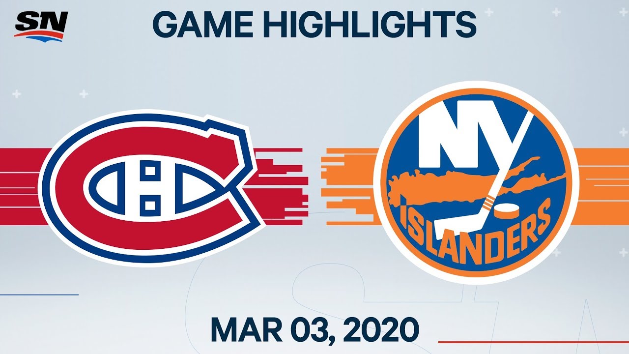 NHL Highlights | Canadiens vs. Islanders – Mar. 3, 2020