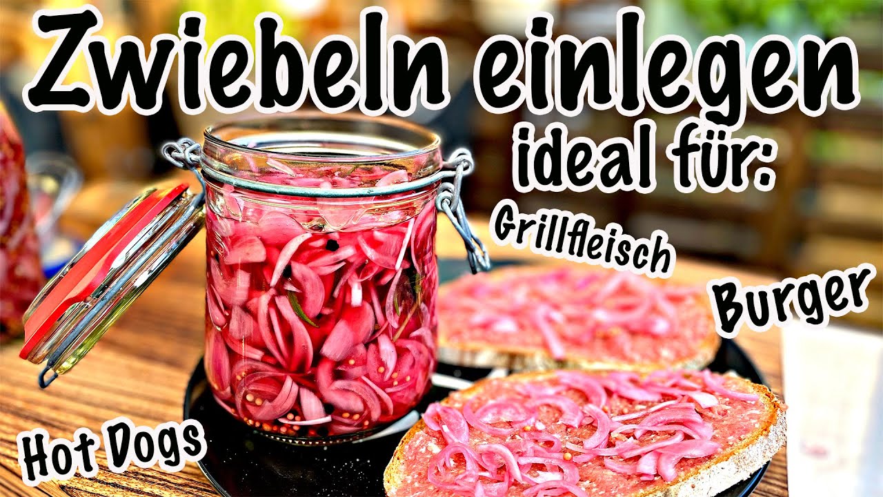 Zwiebeln eingelegt / Pickled Onions einfach selber machen The BBQ