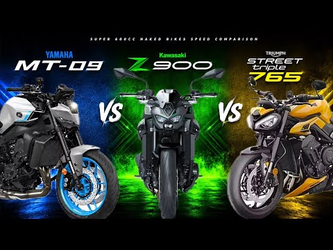 Kawasaki Z900 vs Triumph Street Triple 765 vs Yamaha MT-09 Top