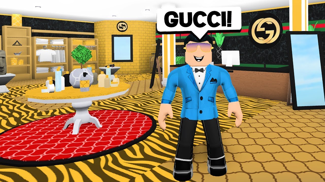 Making My Own Gucci Store In Bloxburg Roblox - my roblox bff roblox amino