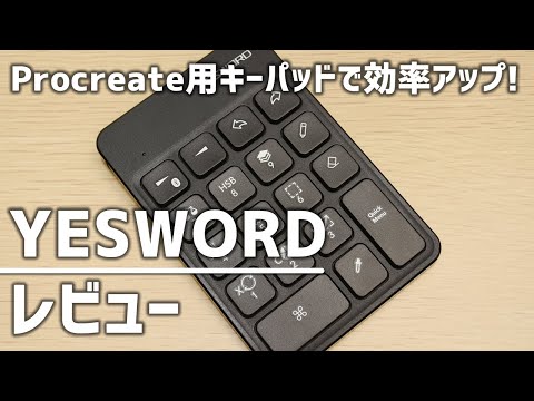 Procreate（プロクリエイト）用のキーパッド「YESWORD」を使ってみた印象を紹介します！効率を良くしたい方にオススメです！