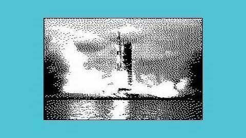 Bitmap graphics and music on the Commodore VIC-20 - Saturn V, NASA, rocket