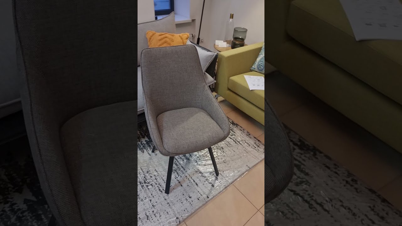 Стул поворотный La Forma Haston Светло-серый