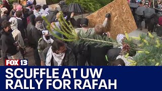 Scuffle breaks out at University of Washington pro-Palestine protest | FOX 13 News