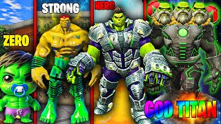 FRANKLIN Upgrading ZERO To GOD HULK TITAN in GTA 5!